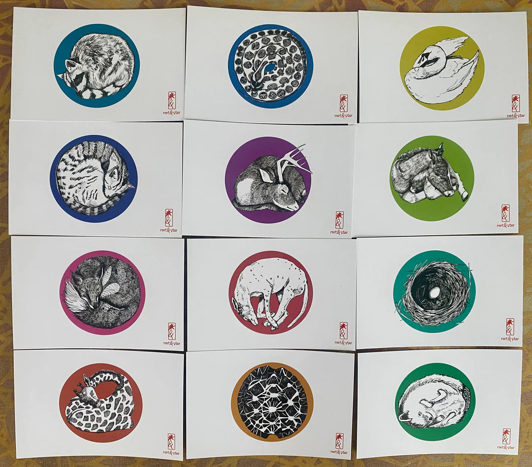 12 sleeping circle cards